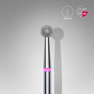 Staleks Diamond Frees Bit Ball Red 4.0mm (Manicure Pedicure) By Fay