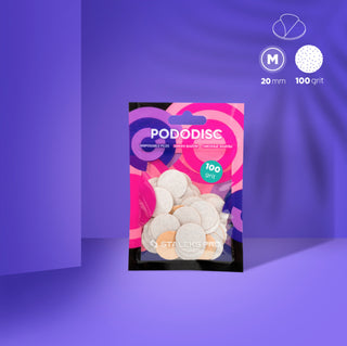 Staleks White Refill Pads For Pododisc M 100 grit (50 pc) By Fay