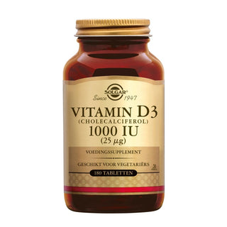 Solgar Vitamin D3 1000 IU (25 µg) | 180 tabletten byfay