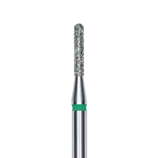 Staleks Diamond Frees Bit Rounded Cylinder Green 1.4mm (Manicure Pedicure) By Fay