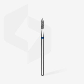 Staleks Diamond Frees Bit Flame Sharp Blue 2.3mm (Manicure Pedicure) (FA11B023/8) By Fay