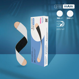 Staleks Pro Disposable Double-Sided Files papmAm Mix Expert 22 on a Wooden Base 180/240 grit (DWCEMix-22-180/240) By Fay