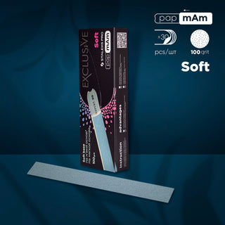 Staleks Pro Disposable Files papmAm met soft foam layer 100 grit (25 stuks) (DFCX-20-100/25) By Fay