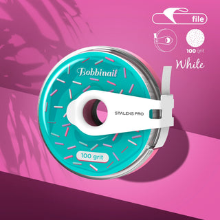 Staleks Pro Expert Nail File Refill Roll Abrasive Tape + case (AT-100W) By Fay