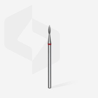 Staleks Diamond Frees Bit Pointed Flame Red 1.8mm (Manicure Pedicure) (FA11R018/8) By Fay